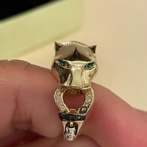 ❤️❤️❤️sold❤️❤️❤️18k solid gold panther ring